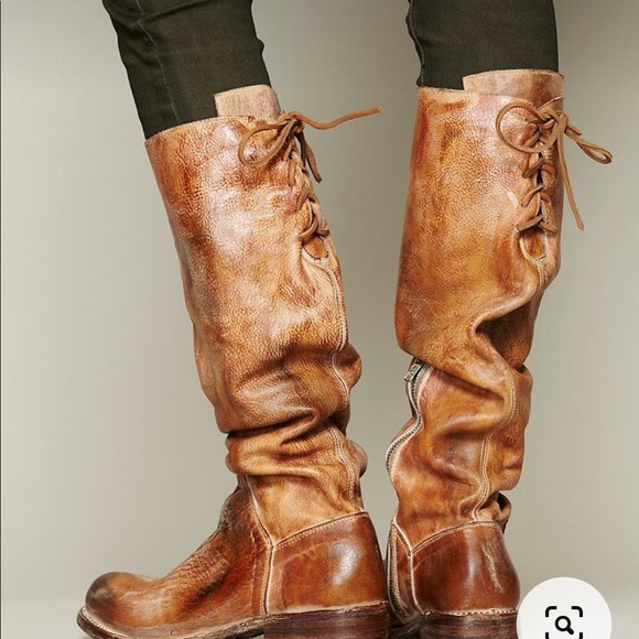 BedStu bench cobbler made boots fabulous lace up the back knee high 8.5 9 - Picture 8 of 8